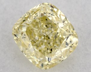 0.30 Carat Fancy Yellow-VS1 Cushion Modified Cut Diamond